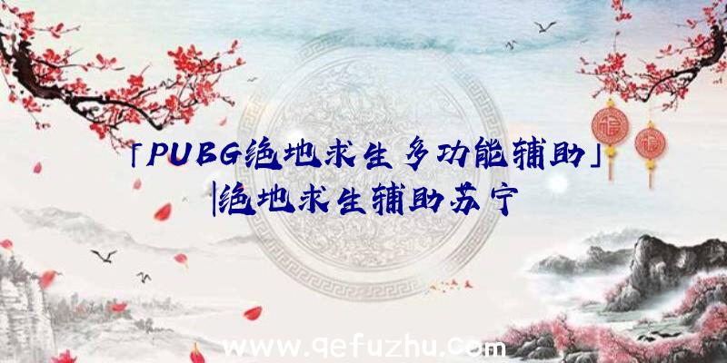 「PUBG绝地求生多功能辅助」|绝地求生辅助苏宁